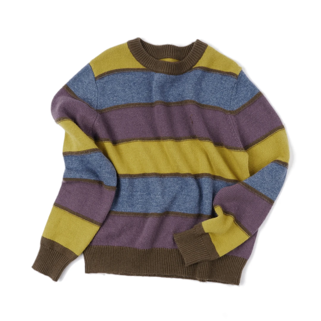 【时尚条纹套头毛针织衫】LG4MC0057