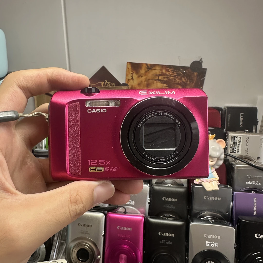 95新 Casio/卡西欧 zr200小长焦轻微暗角不影响带美颜带支架推荐