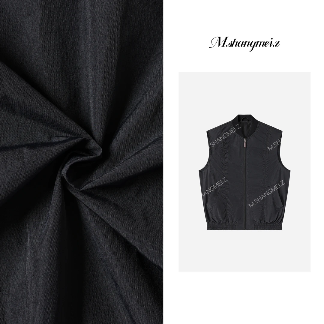 M.SHANGMEI.Z/沐熙【王者马甲】美大哥拉链拼接休闲马夹X07A31003