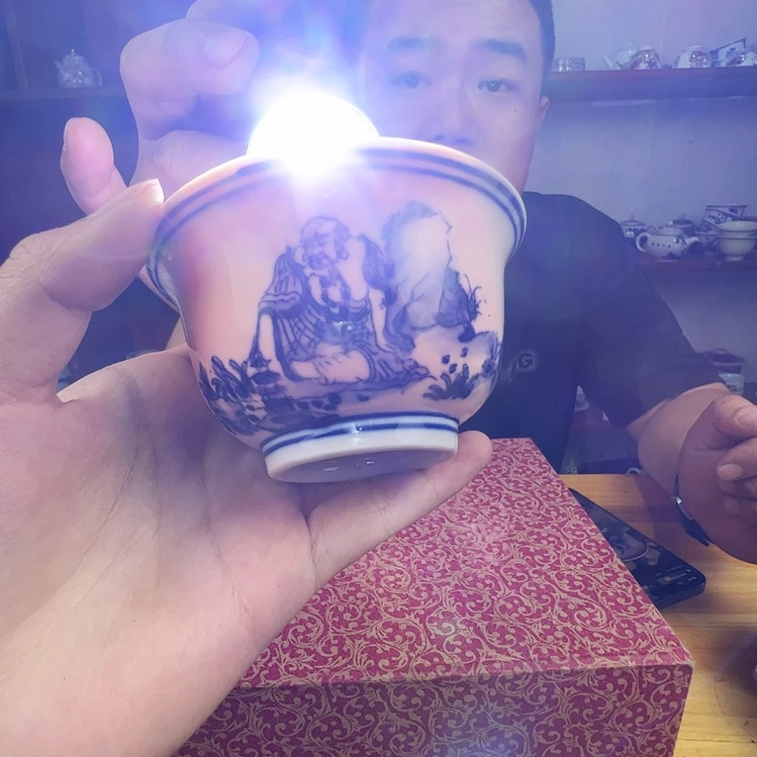 瓷片景德镇陶瓷红希希十八罗汉一只（不挑画片）