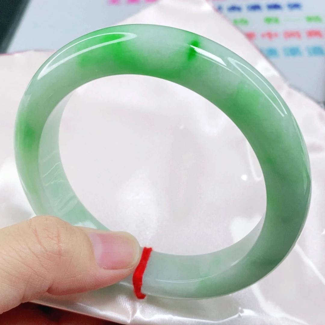 未镶嵌手镯翡翠6263圈口高货毕业