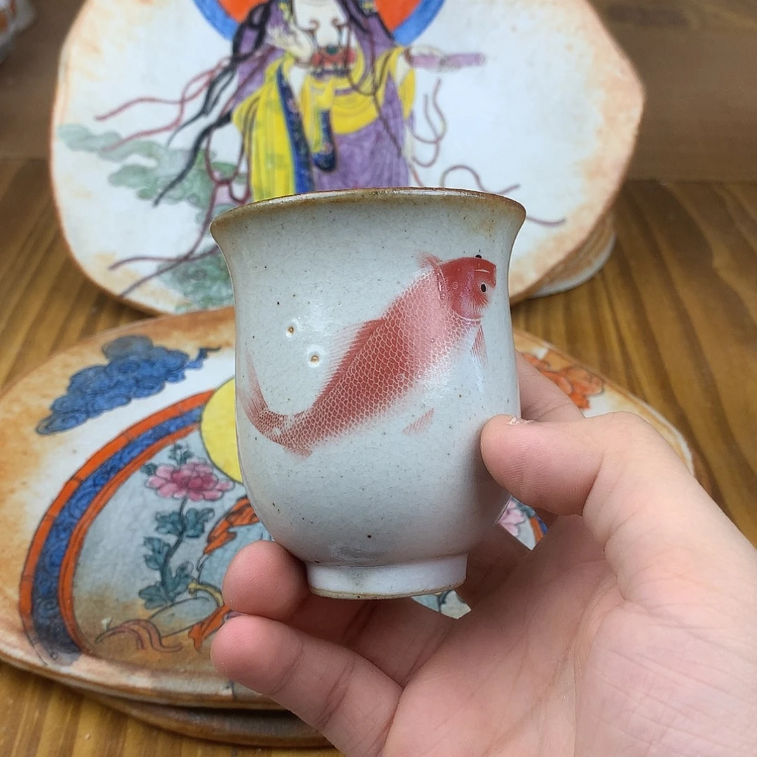 穿***乙杯景德镇陶瓷手作