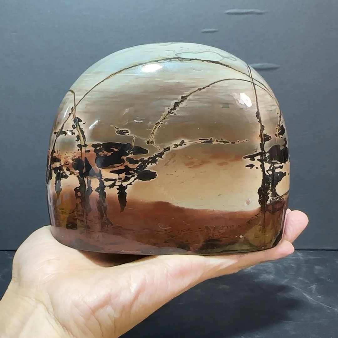 石材广西国画石草花石