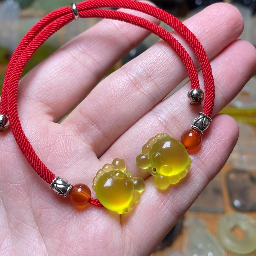 蛇纹石玉手链未镶嵌