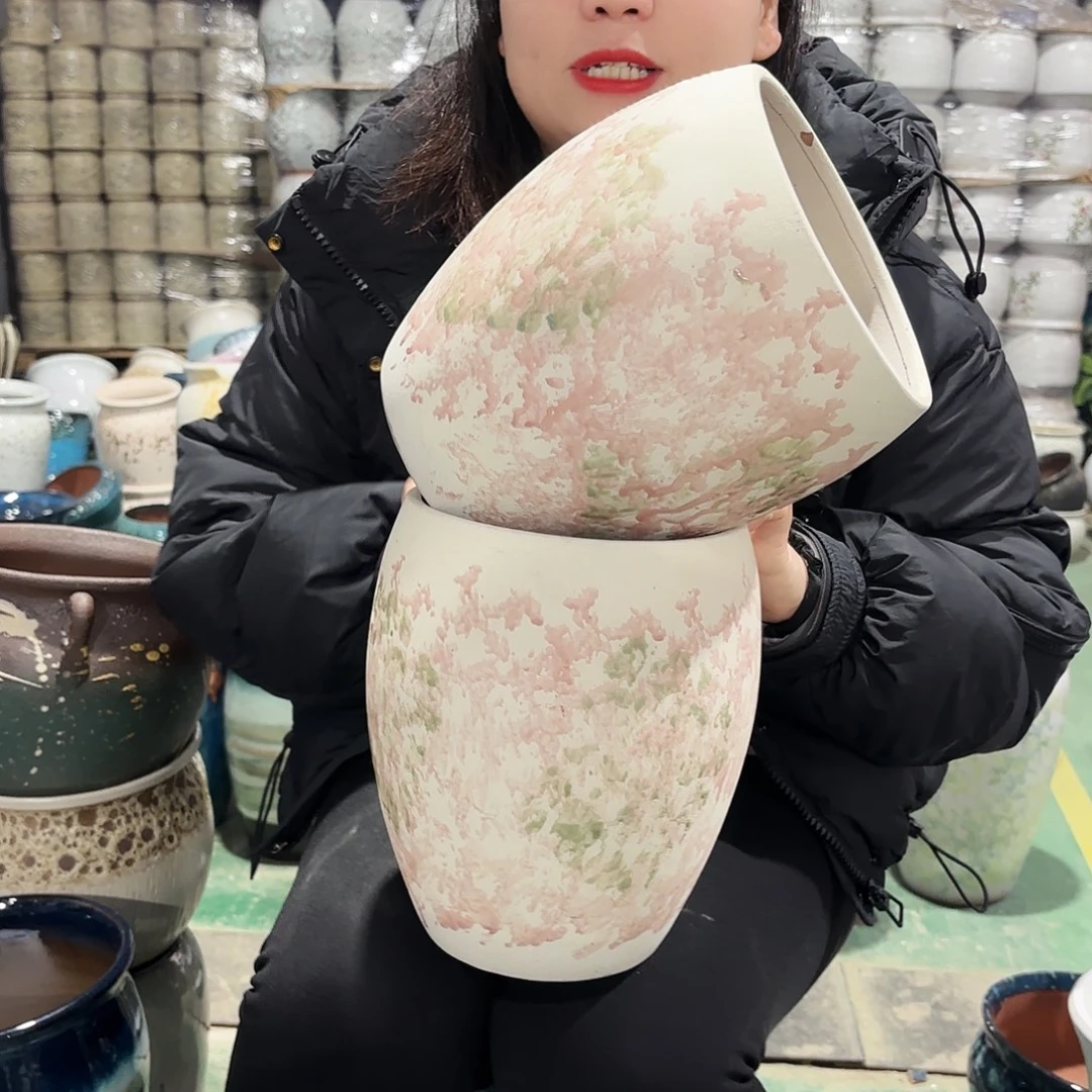 正品两个高21/15红陶