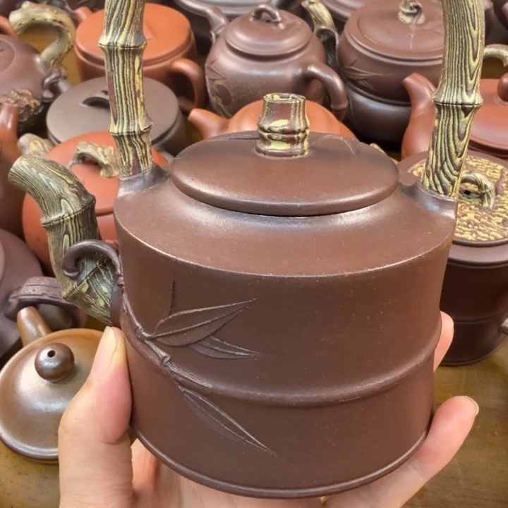 茶壶紫砂320cc绞泥提粱
