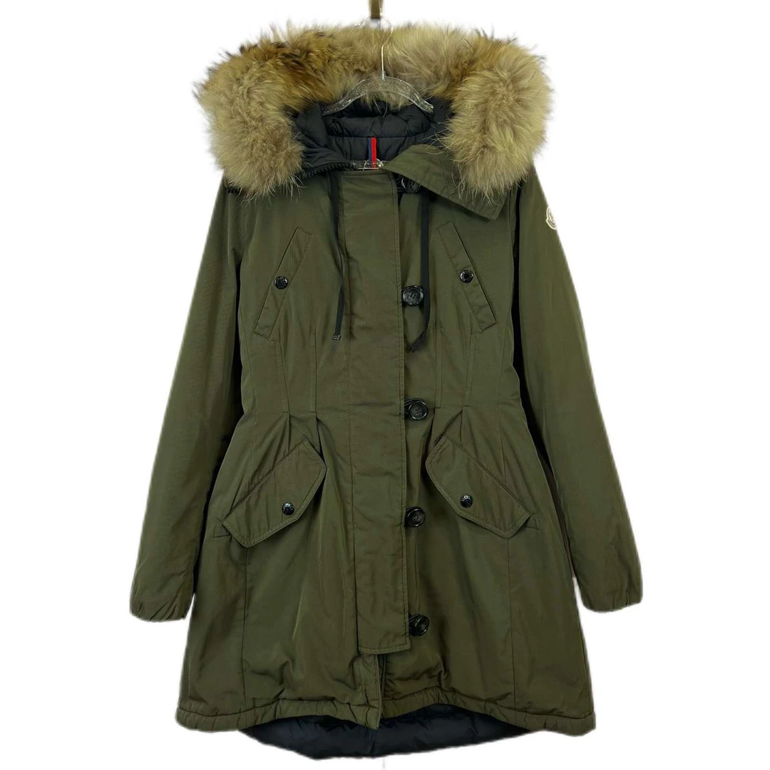 99新/Moncler/盟可睐/3码/纯色连帽拉链羽绒服/010468