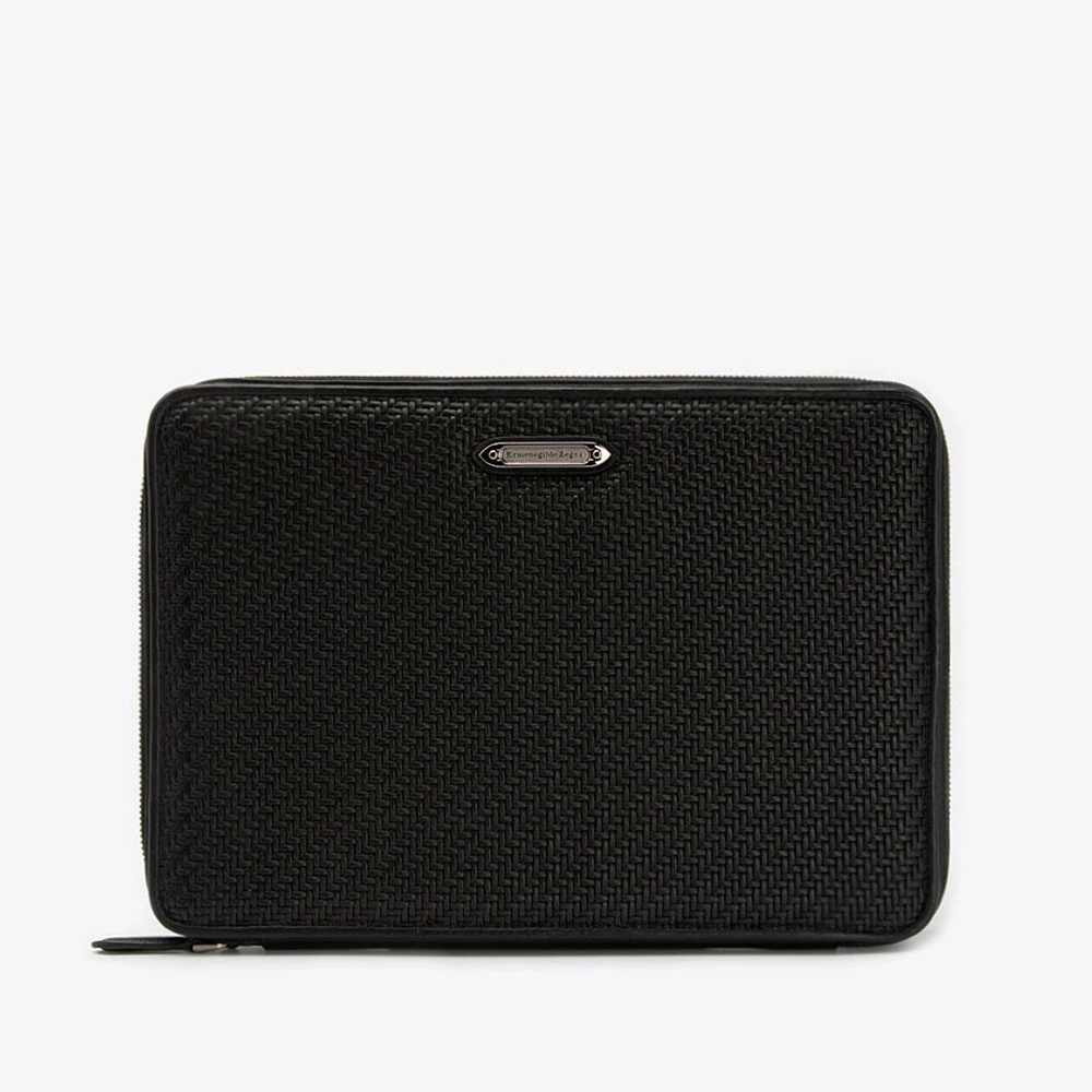 ERMENEGILDO ZEGNA EZ杰尼亚牛皮男士手拿手抓包手包C1336PPTRNVC