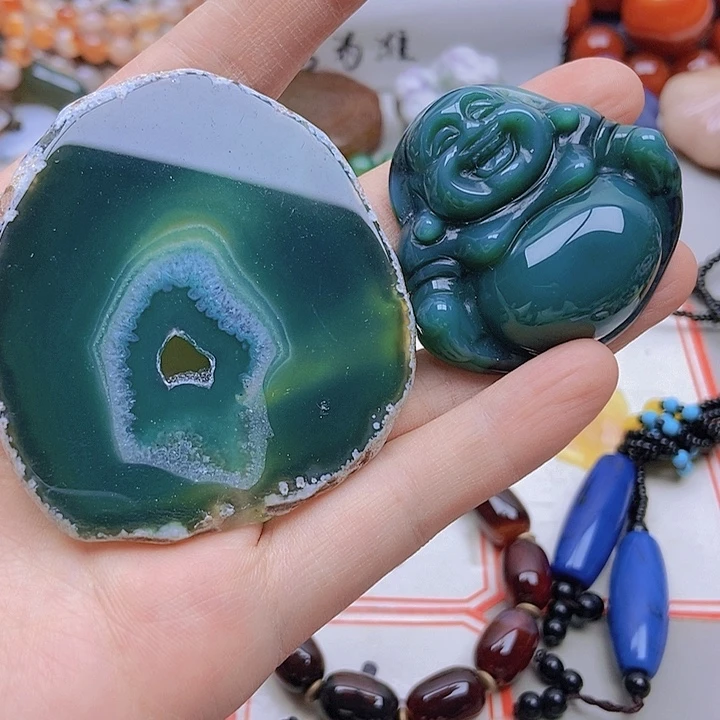 【闪购商品】未镶嵌玛瑙/玉髓珠宝半成品姑*
