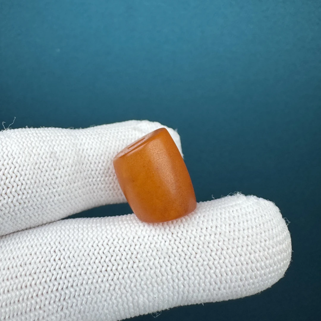 K4786天然原矿蜜蜡 微瑕马蹄珠17*13.4mm 支持鉴定假一罚十