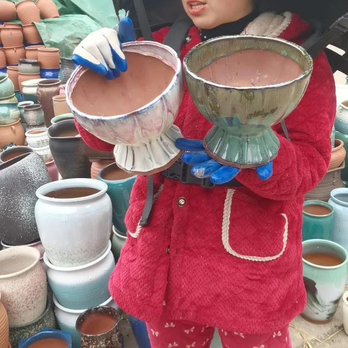 红陶口19高17～瑕疵两个