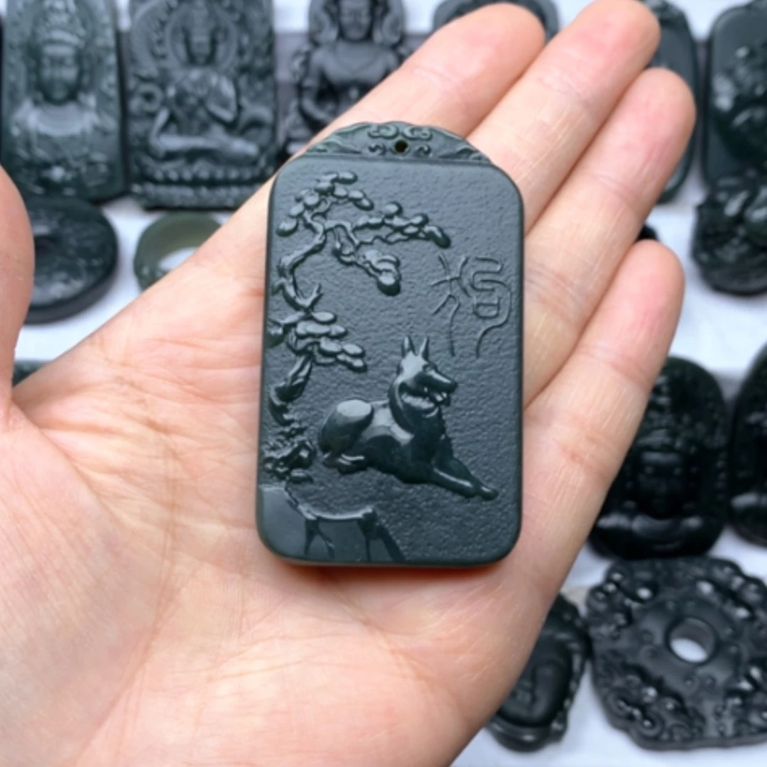 【闪购商品】和田玉颈饰未镶嵌双面雕刻