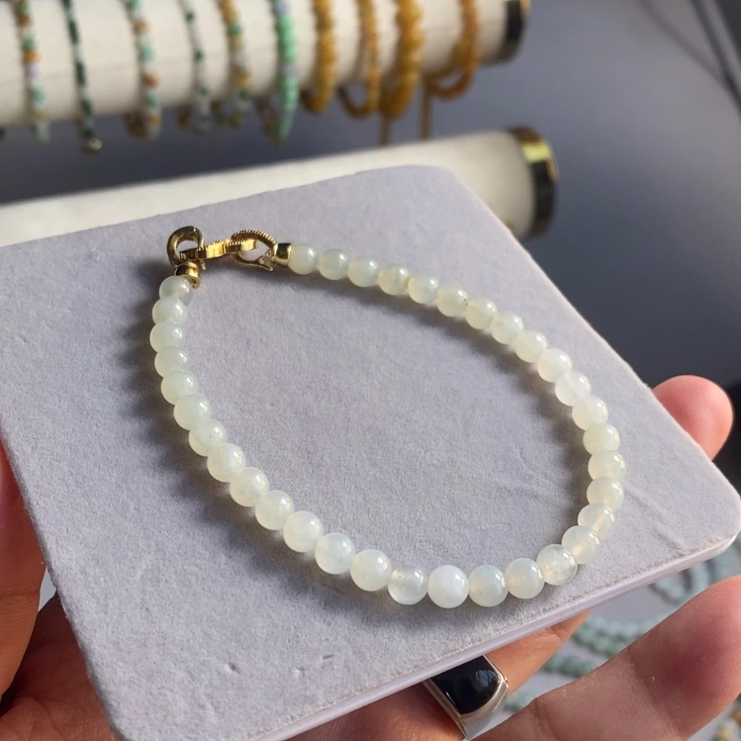 定制翡翠未镶嵌39 缅甸翡翠A货卡5.5