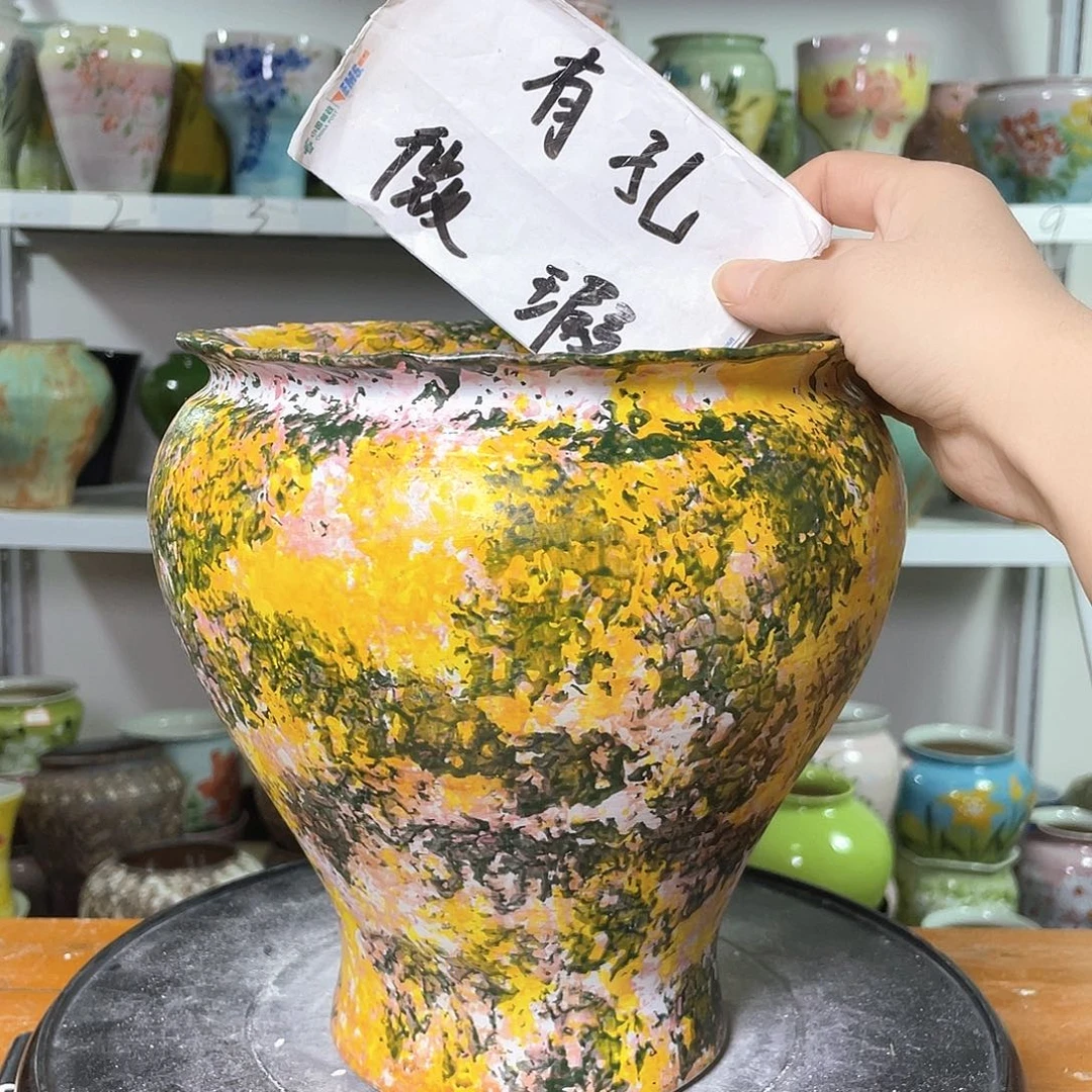 景德镇陶瓷花盆花器暇256