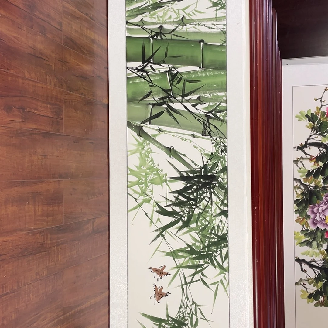 国画带框尺寸48*163厘米