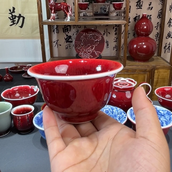 景德镇浅行窑压手杯