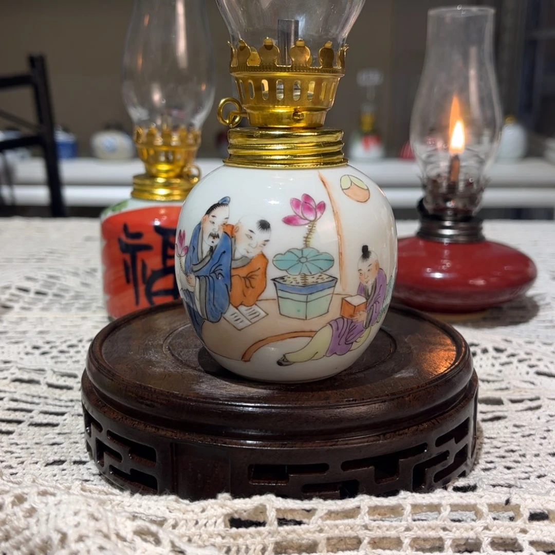 摆件景德镇陶瓷香薰灯