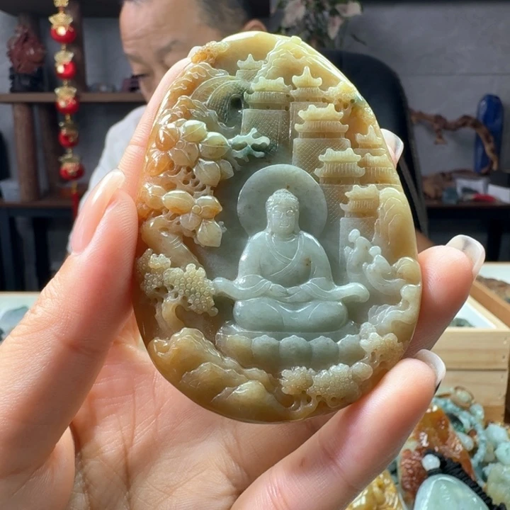 未镶嵌定制翡翠大日