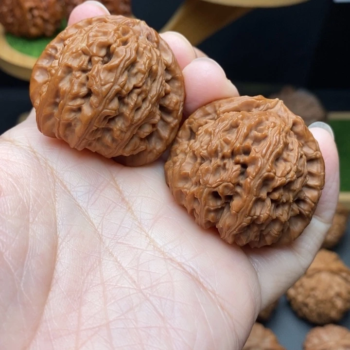把件文玩核桃高*三角白42