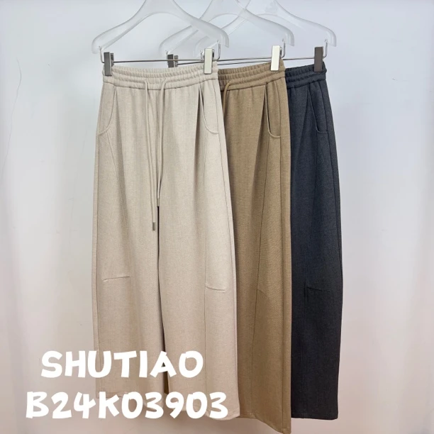 【SHUTIAO】2024秋冬：新款小众设计款裤子B24K03903