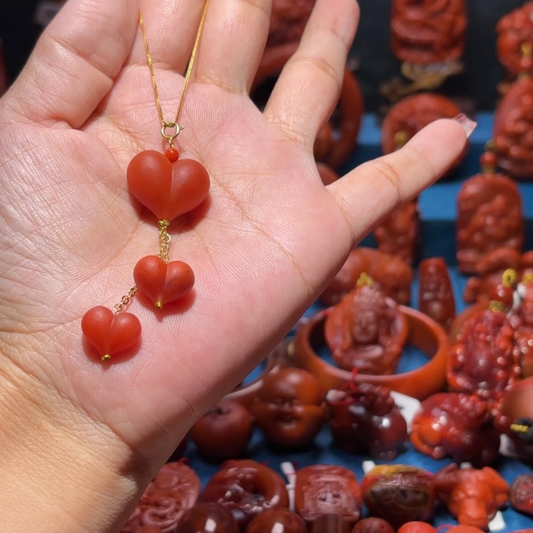 未镶嵌雕刻南红玛瑙