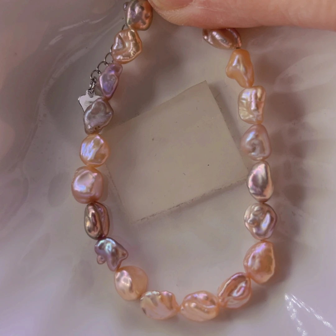 淡水珍珠手绳合金