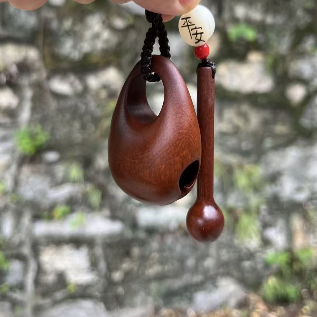 雷击木枣木小木鱼吊牌吊坠手把件