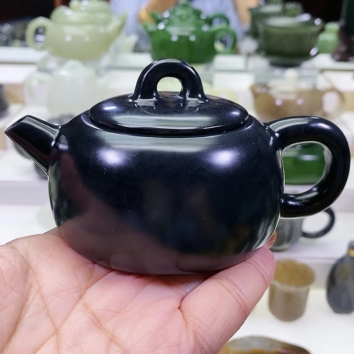 未镶嵌和田玉挂件茶壶170ml