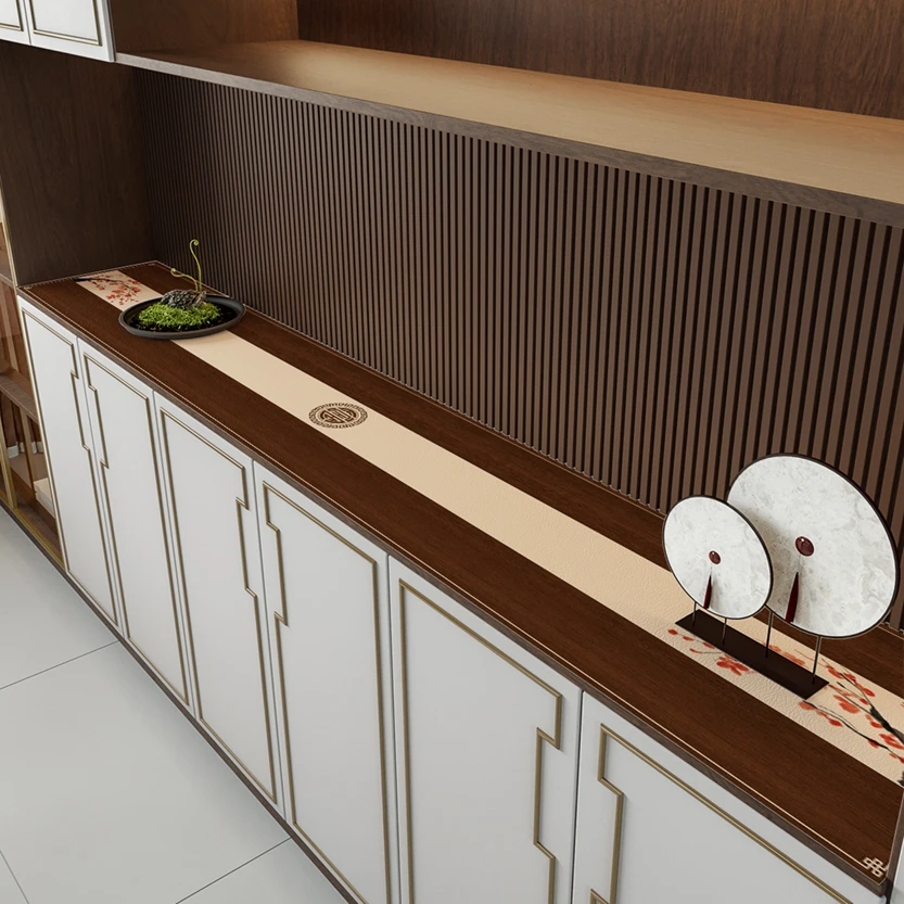 新中式桌布垫免洗防水防油2025新款茶几垫餐桌垫保护垫防烫桌面垫