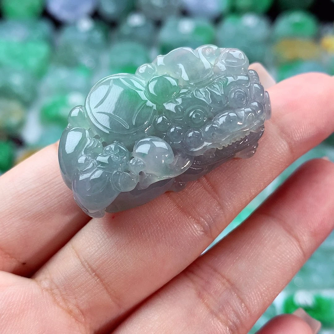 翡翠未镶嵌毛衣链翡翠