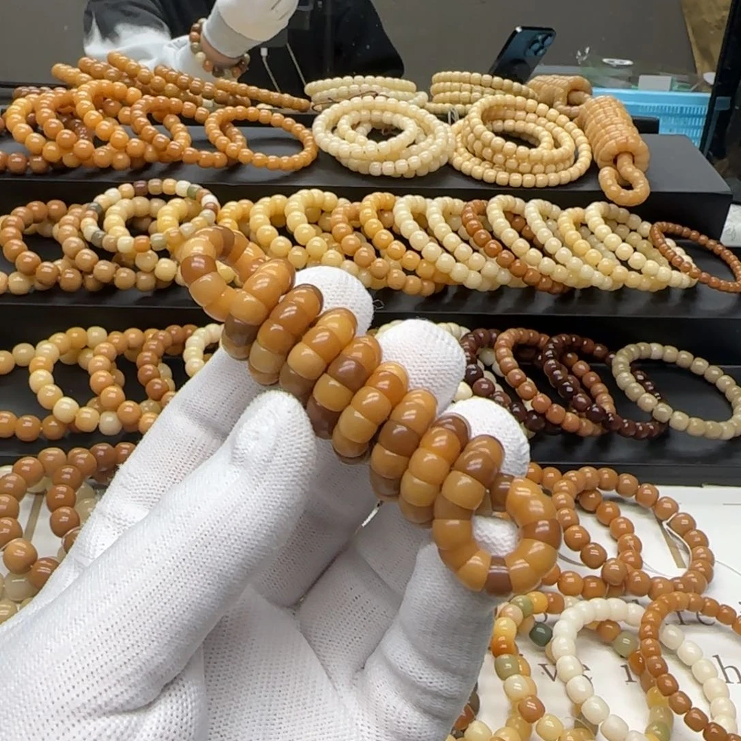 【闪购商品】菩提根/象牙果手串卡7 小肠108 11年 精工