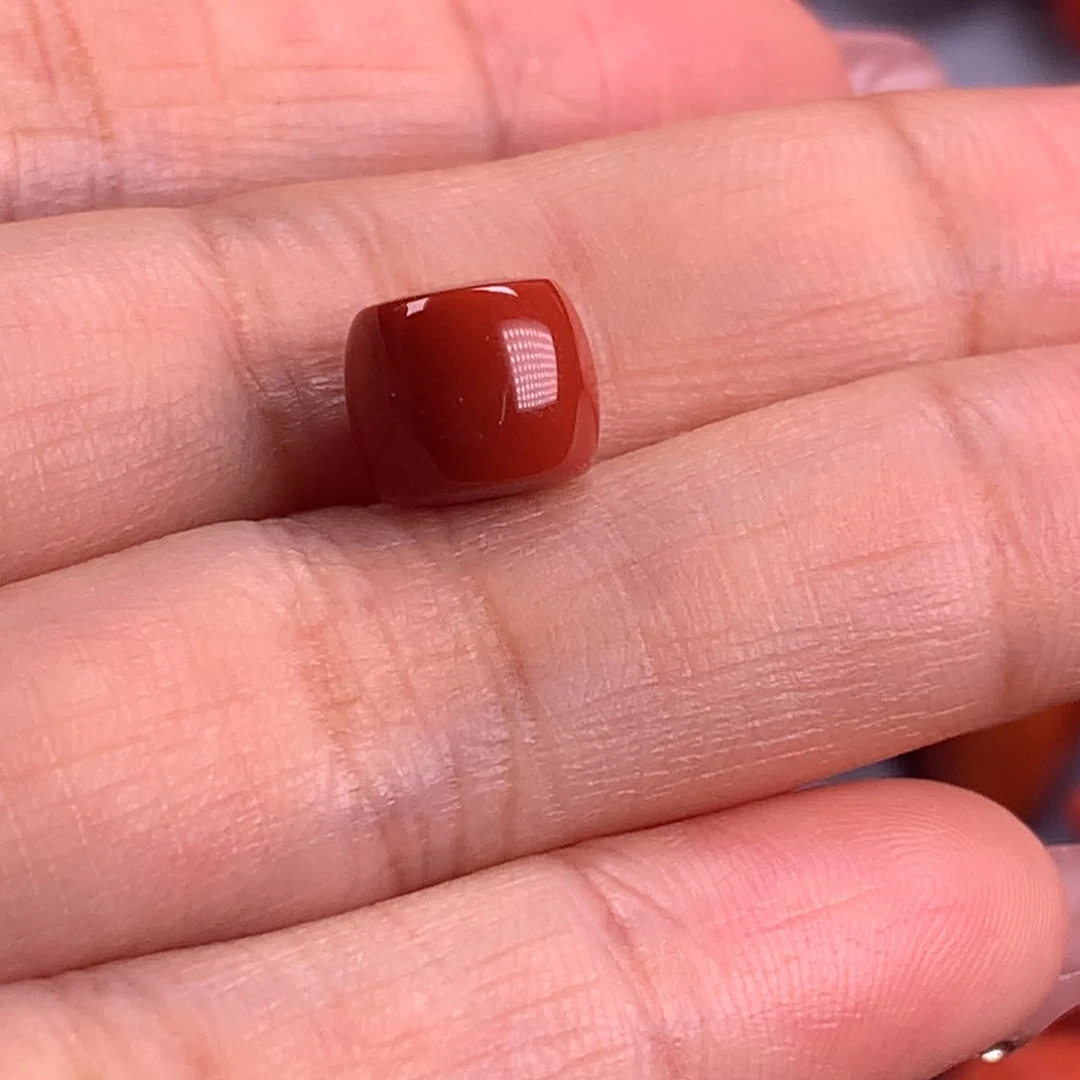 南红玛瑙直切单珠8mm➕未镶嵌