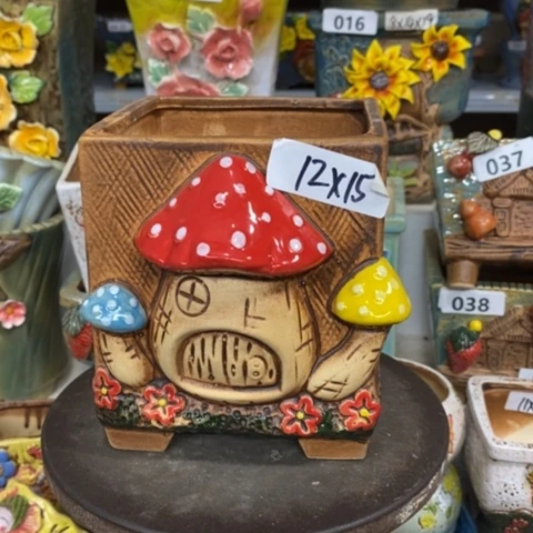 【闪购商品】红陶粗陶材质多肉花盆