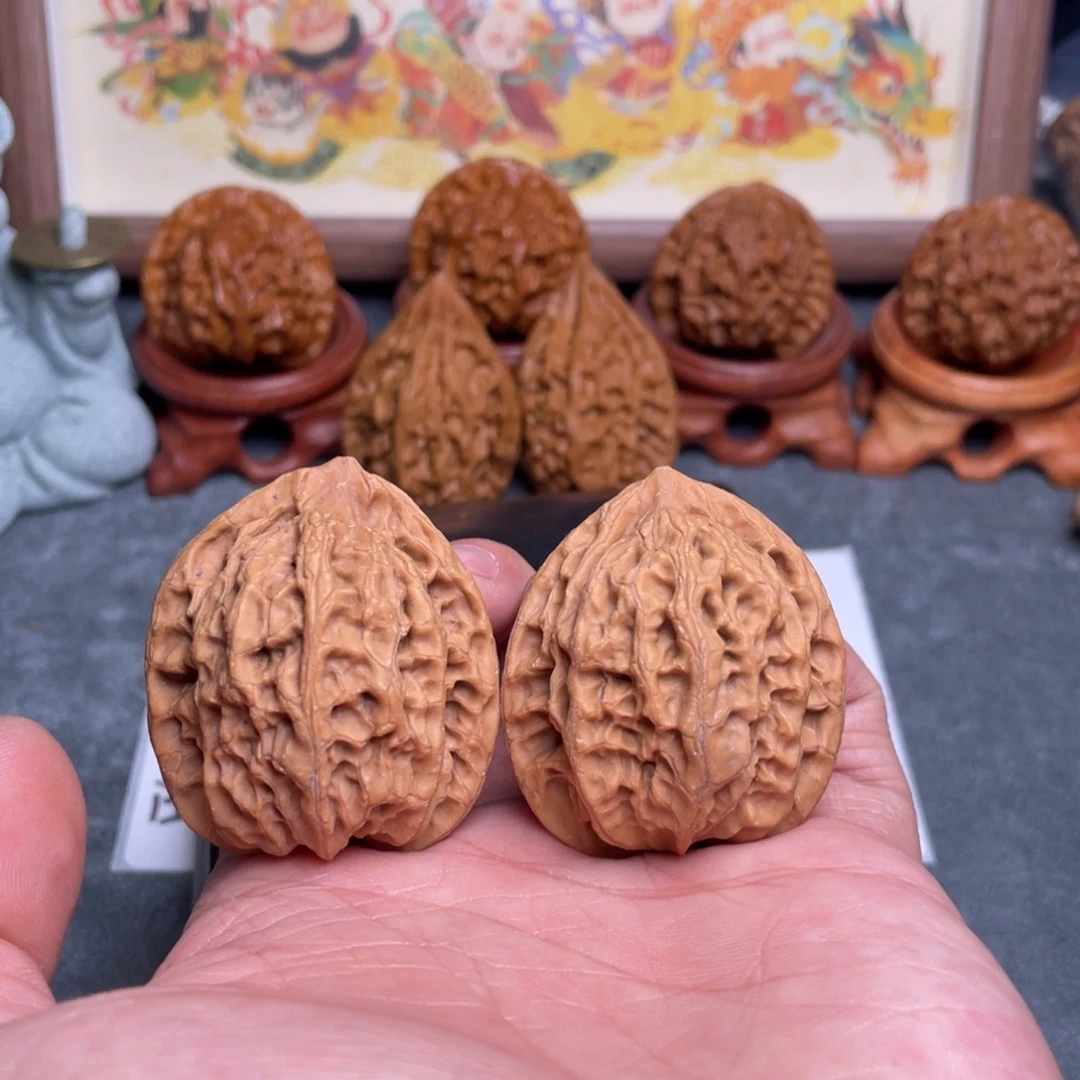 文玩核桃吊坠38边全品蓟县佛度