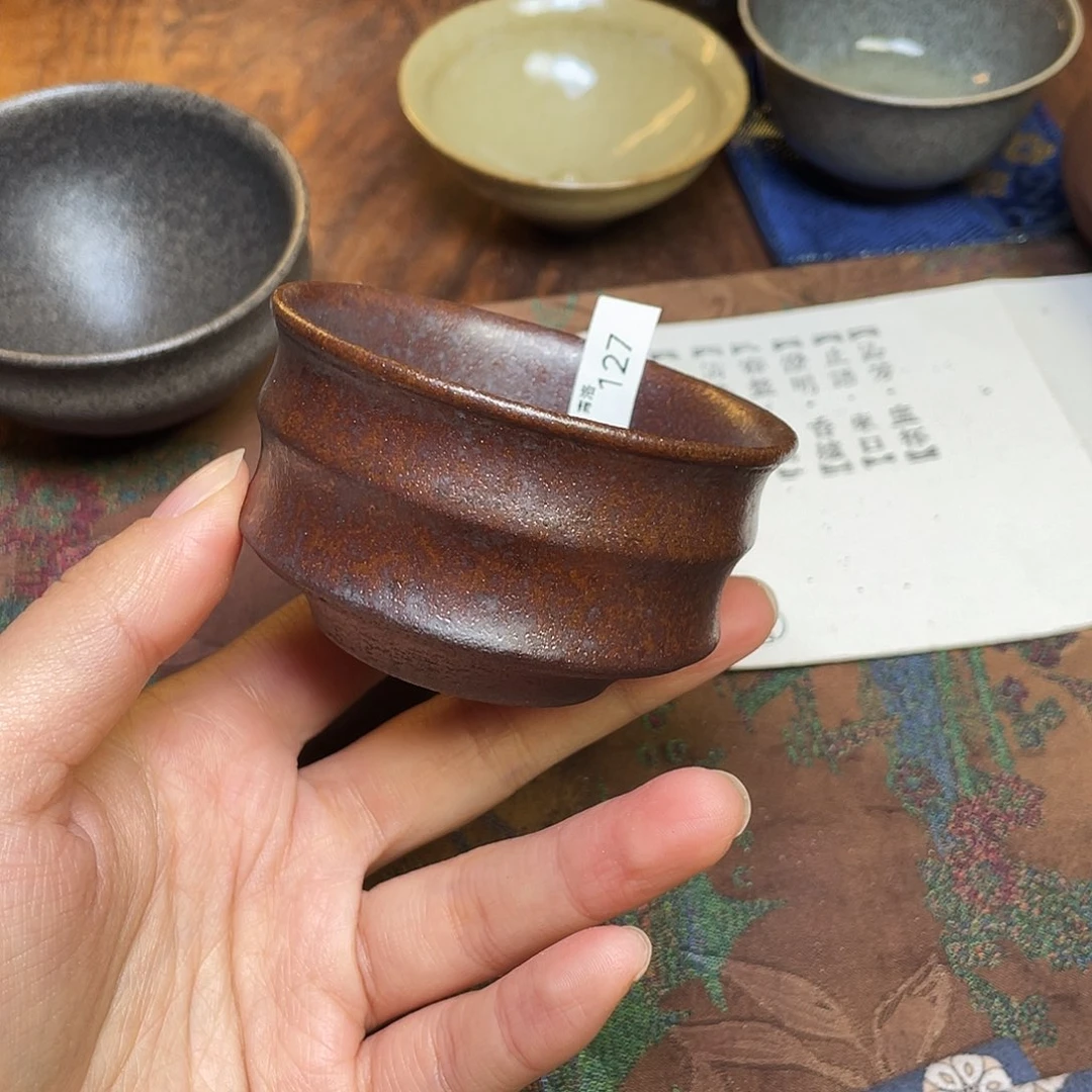 漫***夜茶盏127 福临号建盏柴烧