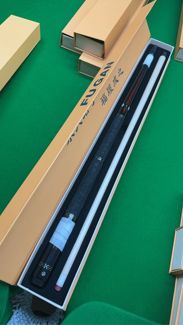 福杆fg01血檀版 两段式黑檀血檀手工台球杆