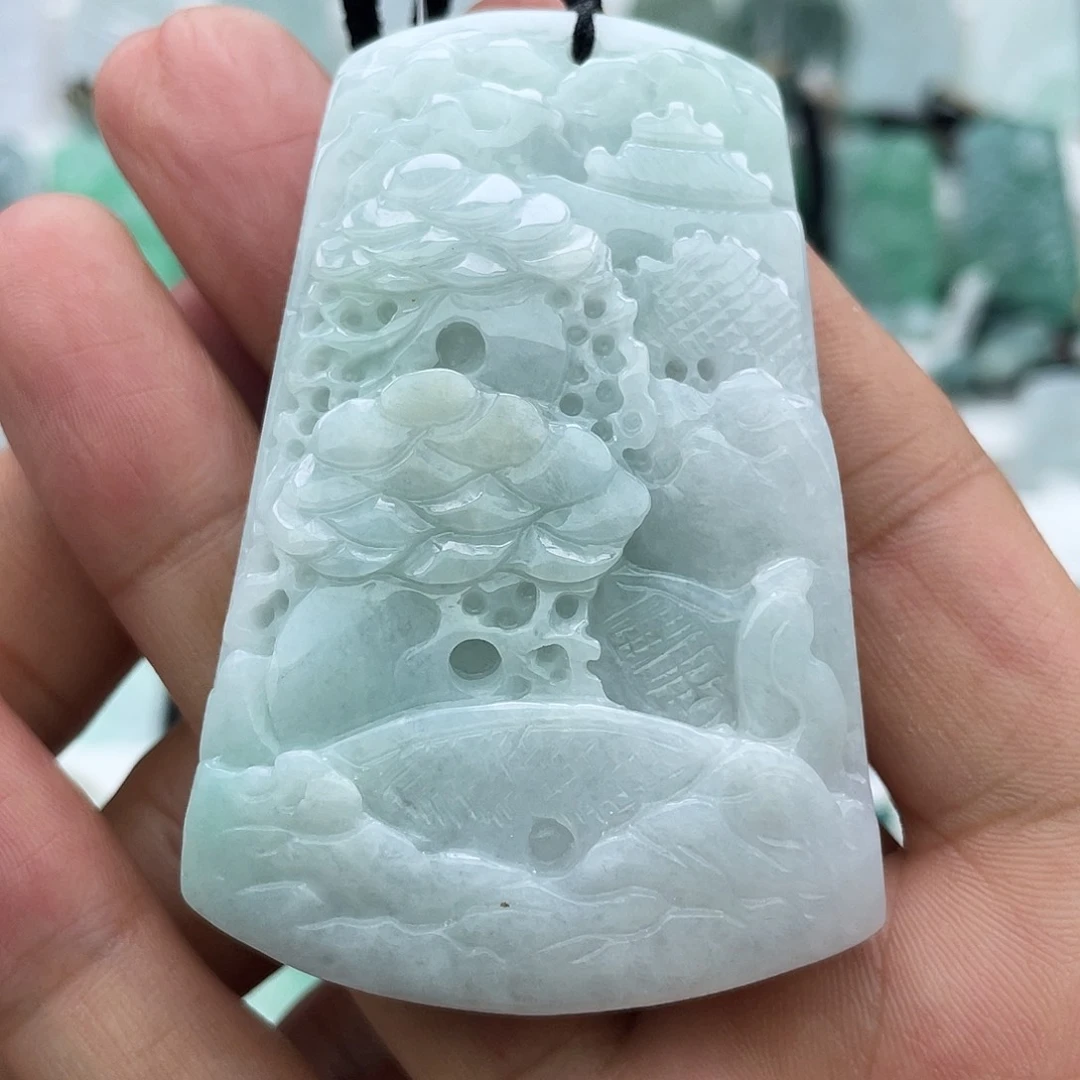 颈饰未镶嵌翡翠黑*翡翠