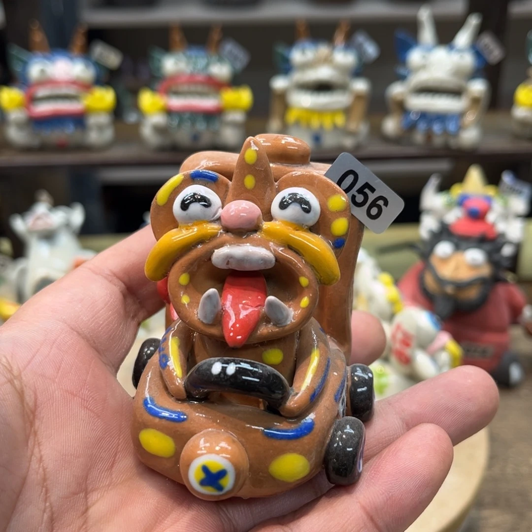 摆件纯手工抽象陶瓷摆件微瑕056