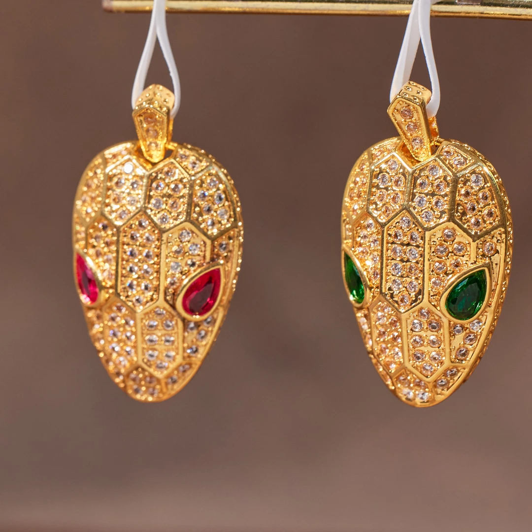 【玉峰珠宝丨安娜严选】（素金）蛇头吊坠18K金【N7594】多样性发一