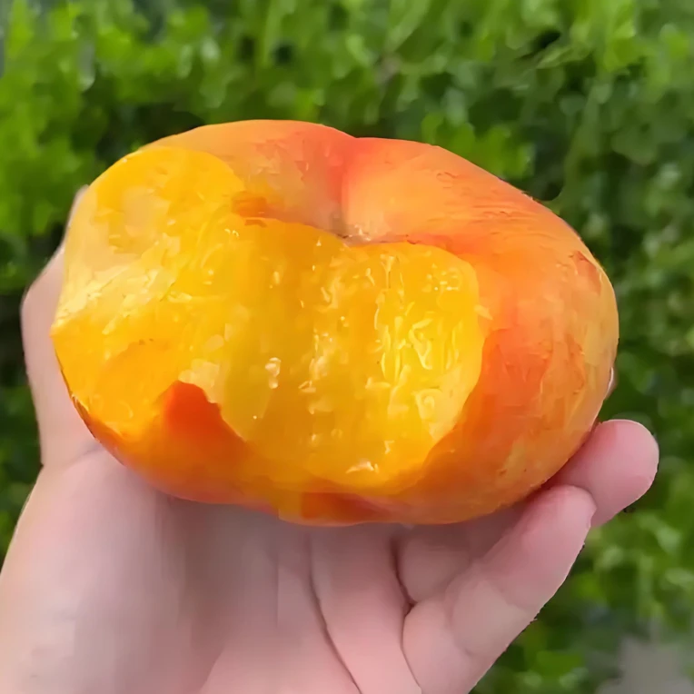 6-21蟠桃树苗 七月初成熟 4-6两 糖度14-16 丰产 成熟挂树长达3周