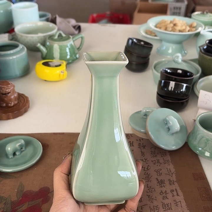 龙泉云间青瓷小米茶器