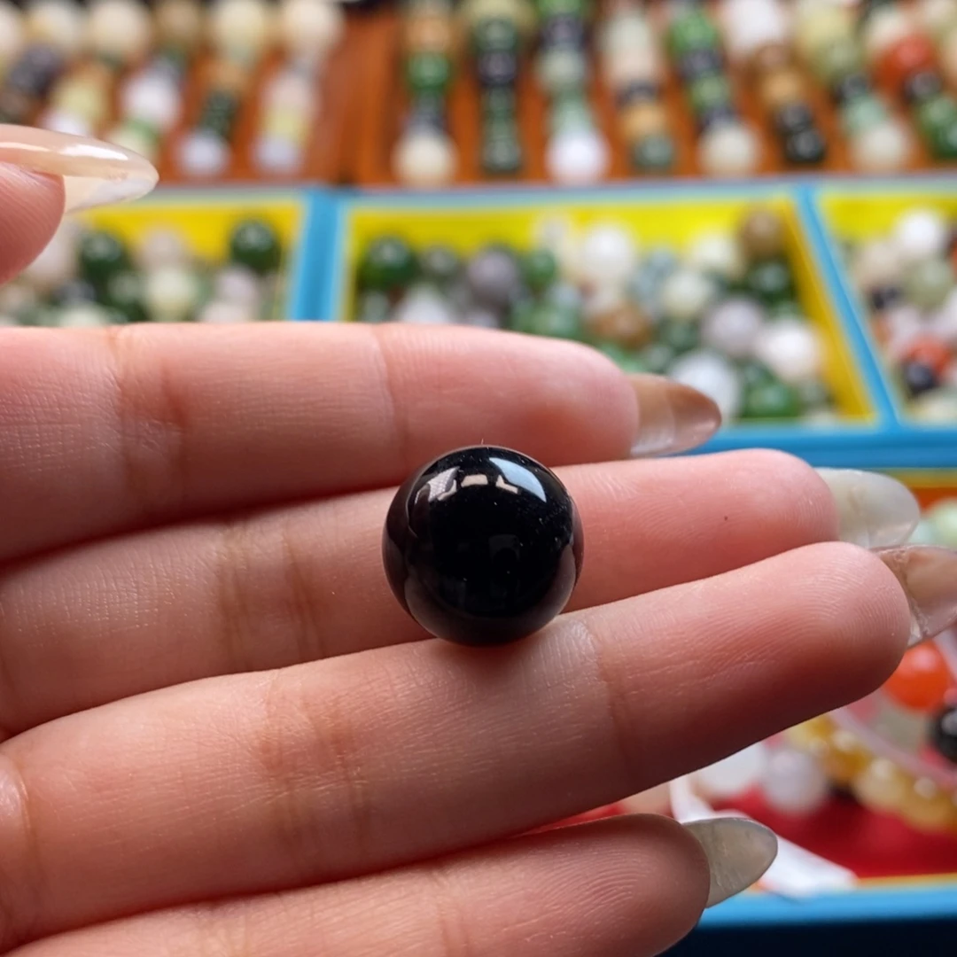 和田玉未镶嵌珠宝奇石福利墨玉单珠z14