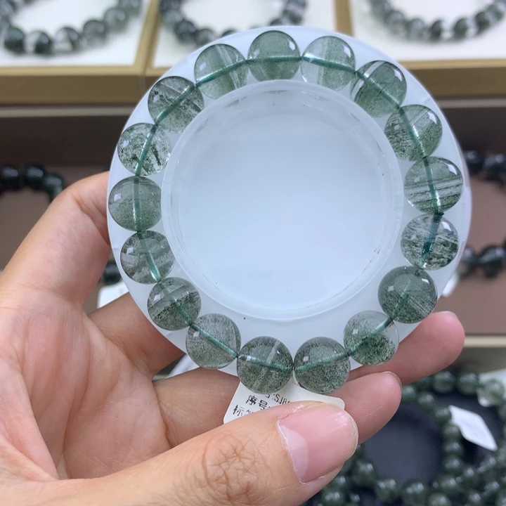 未镶嵌手链水晶绿幽灵