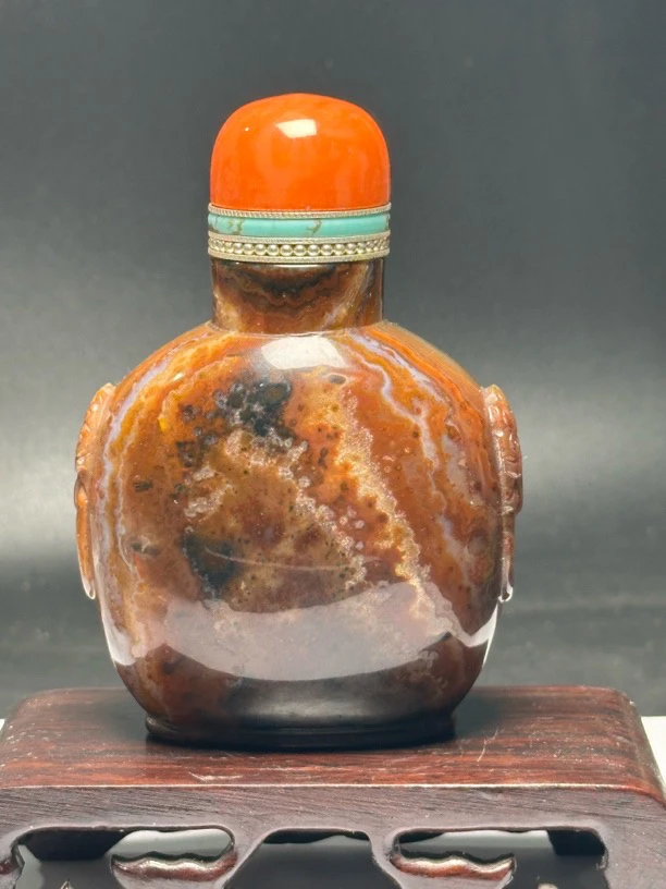 003蒙古族鼻烟壶天然码瑙