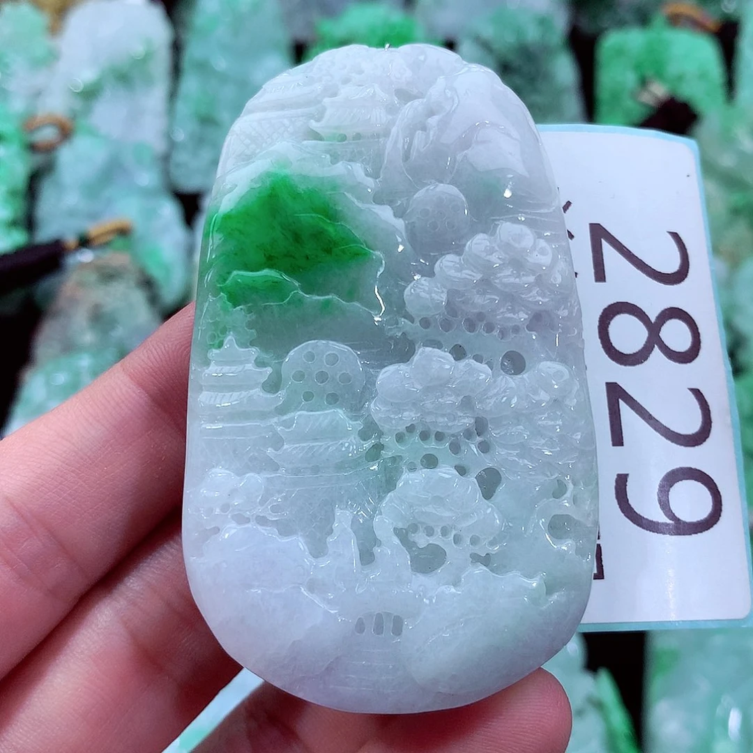 翡翠未镶嵌吊坠(不含链)
