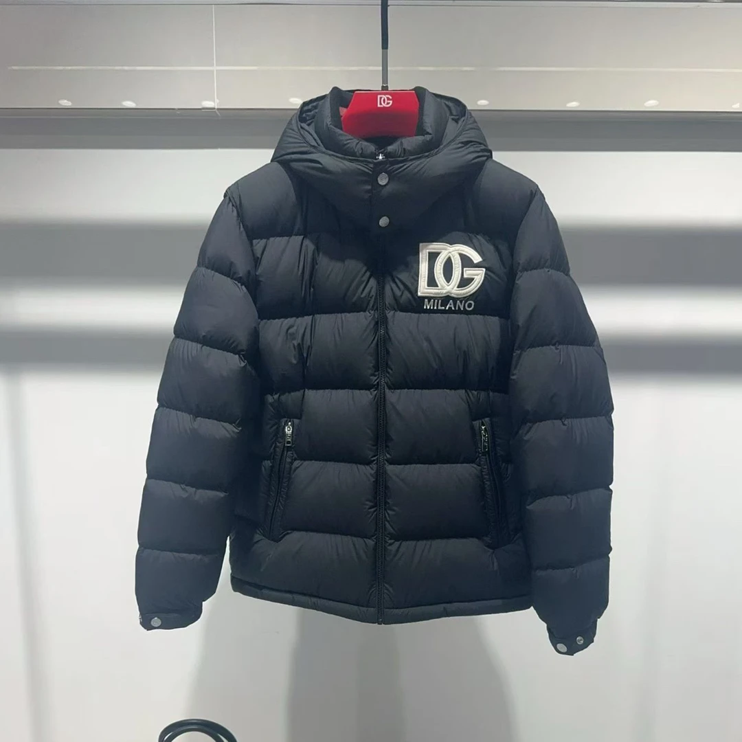DG迪噶雅秋冬轻奢男士轻奢连帽加厚羽绒服