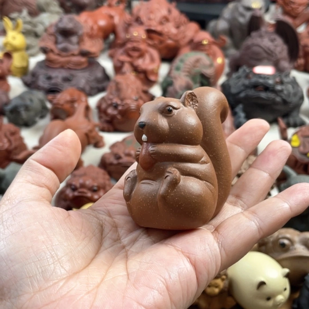 【闪购商品】紫砂茶宠紫砂松鼠