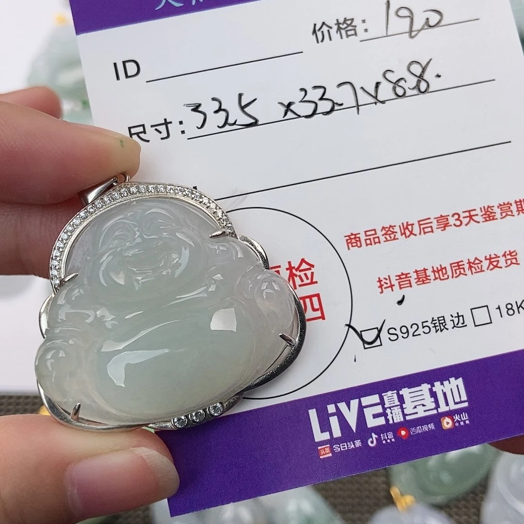 翡翠银S925镶嵌颈饰翡翠