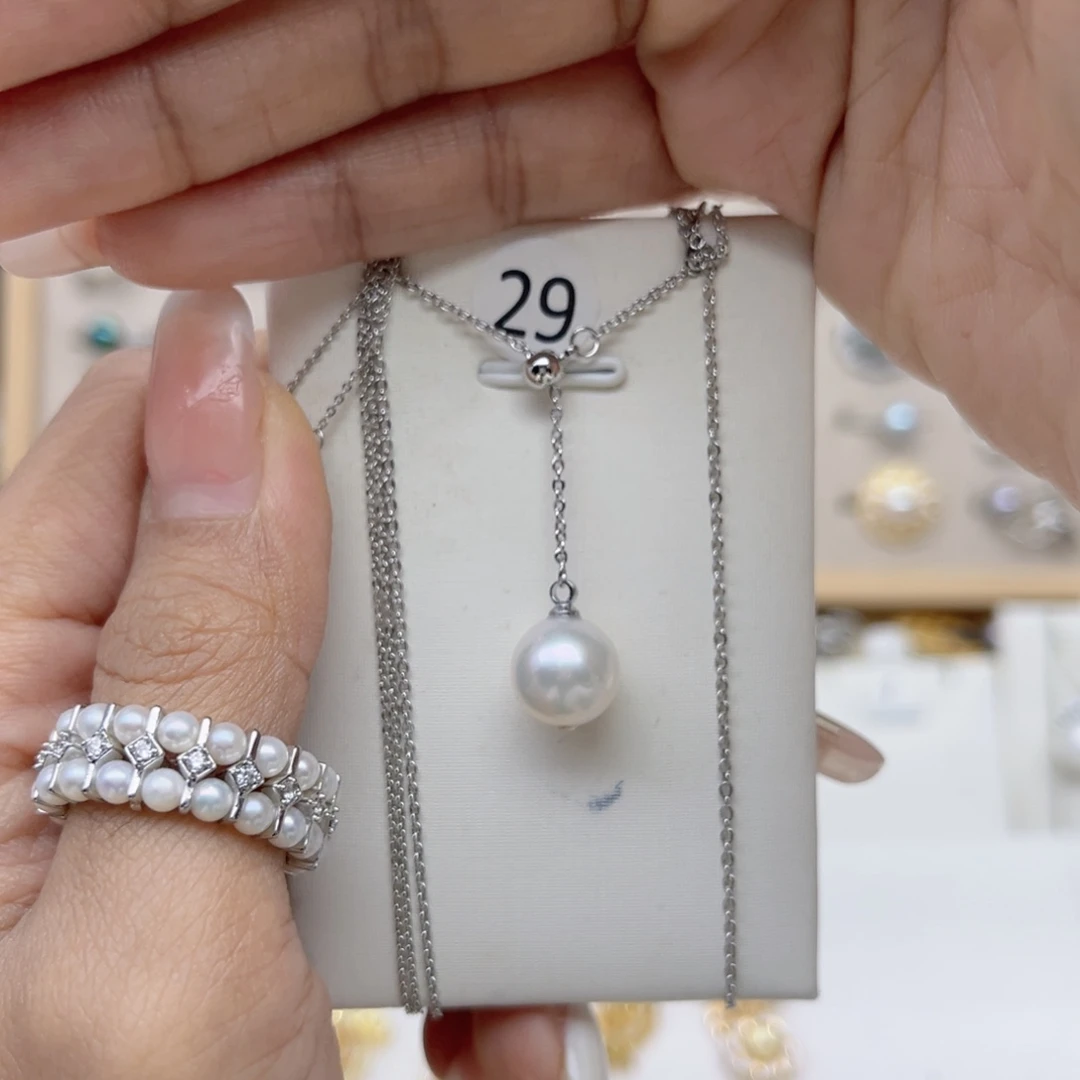 ****汐合金淡水珍珠戒指