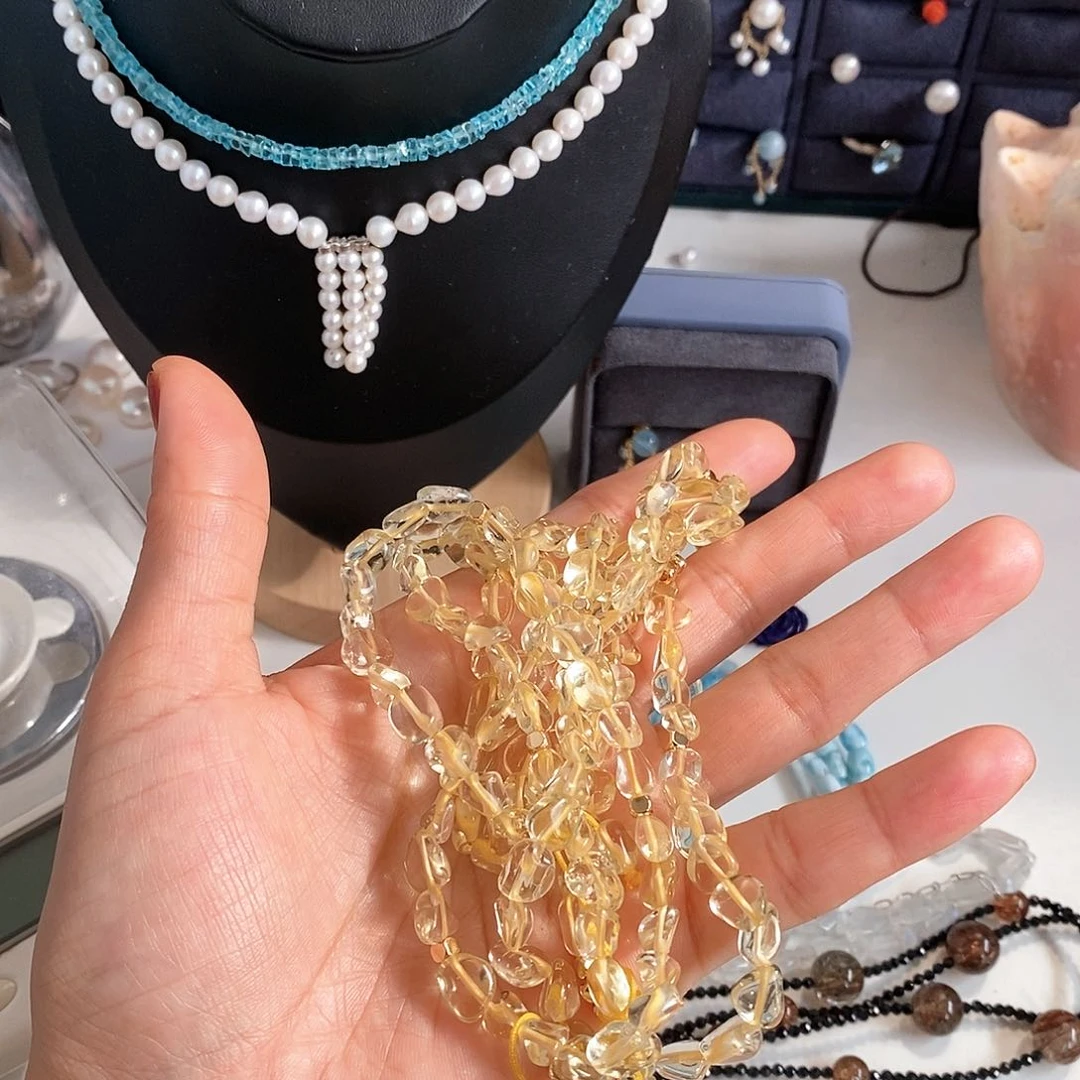 毛衣链未镶嵌黄晶